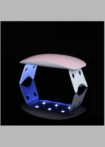 Портативная УФ-лампа для маникюра Sun Mini 6W, складная, USB, розовая No Brand (315373107)