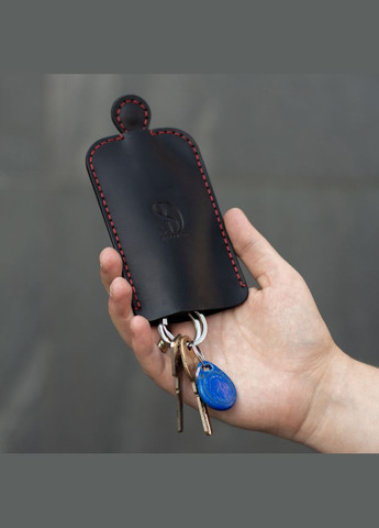 Ключница Outside, чёрная с красной нитью SD Leather (284725436)
