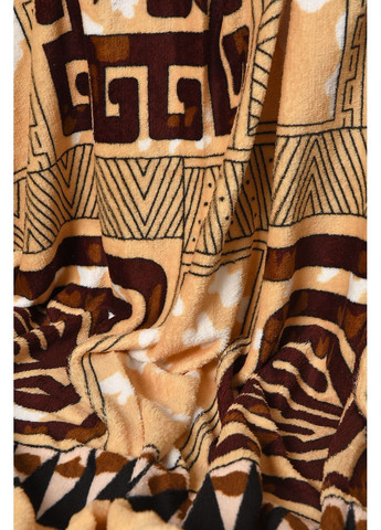 Плед бежевого кольору з принтом розмір 200*220 Let's Shop (362475603)