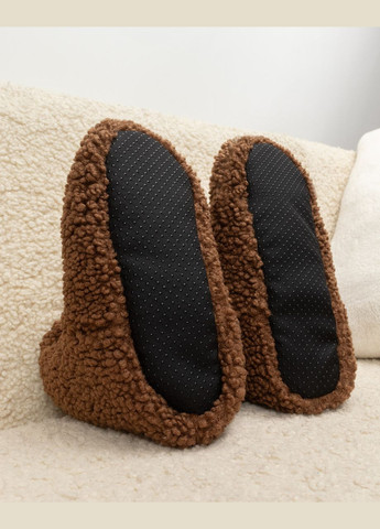 Капці-чобітки домашні тедді Шоколадний Maybel (309020673)