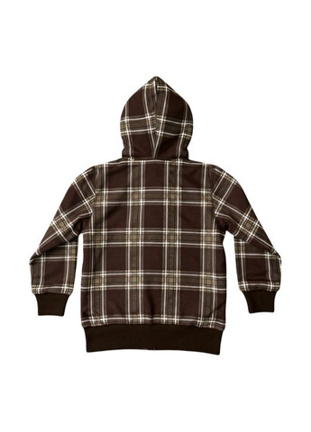 Кофта с капюшоном на трикотажной подкладке Коричневая (0834) Quadri foglio (355258747)