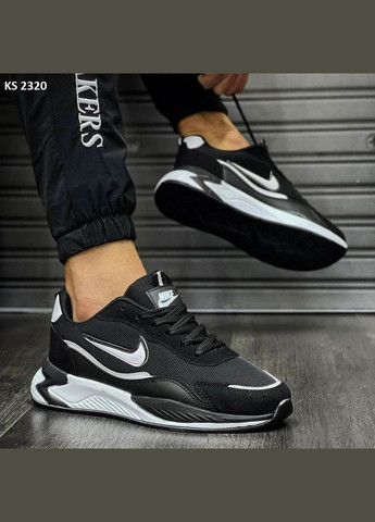 Чорні Осінні кросівки Nike Air Black White