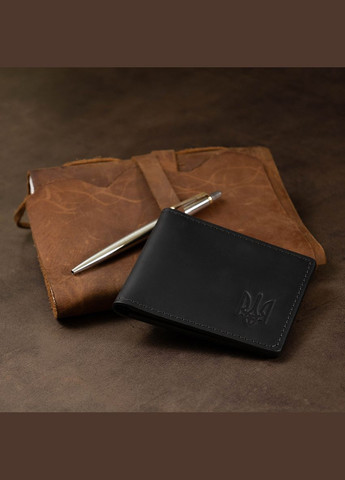 Шкіряна матова обкладинка для посвідчення 11525 Чорний Grande Pelle (297129702)