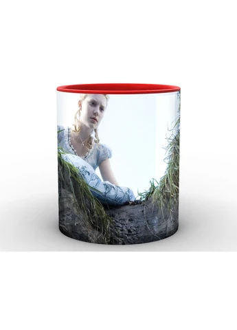 Кружка с принтом Алиса в стране чудес Alice in Wonderland Алиса нашла нору AW.02.001.374 Кружка керамическая 0,33 GeekLand (378961632)