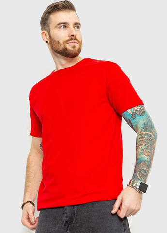 Червона футболка чоловіча базова, колір теракотовий, Ager