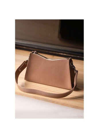 Сумка крос-боді через плече для телефону та документів жіноча з натуральної шкіри маленька Коричневий 37361 The Wings (353689881)