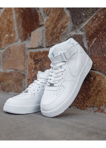Белые демисезонные кроссовки white Nike Air Force 1 High