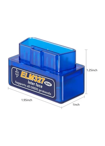 Диагностический сканер-адаптер OBD2 ELM327 Bluetooth mini ELM (382896538)