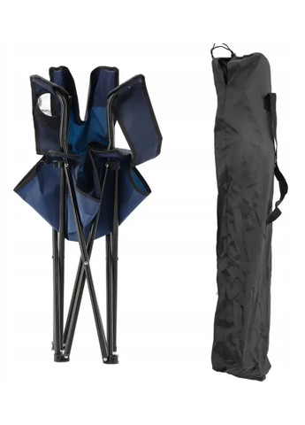 Карповое кресло  для рыбалки туристическое, синий. Стул с удобной спинкой и подлокотниками Gardenline LEZ7150 (345707516)