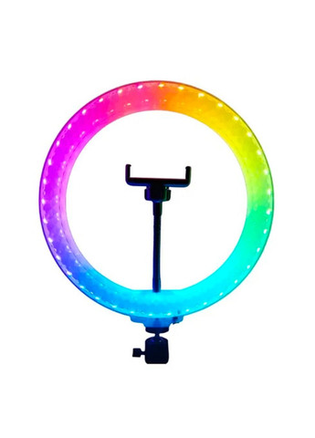 Кольцевая лампа двухсторонняя 3D с эффектом кристалла RGB LED лампа кольцо с держателем для телефона селфи кольцо Allthings (362219748)