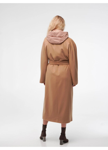 Светло-коричневое демисезонное Пальто Кемел Esmeralda