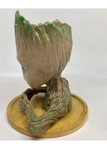 Горшочек для цветов и канцелярии Грут Groot G2 + круглая подставка No Brand (332636511)