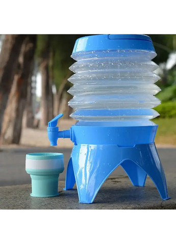 Диспенсер складной с краником EB-18425 3.5 л синий Edenberg (368293341)