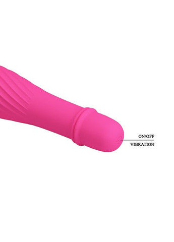 Мини-вибратор рельефный Solomon розовый, 12 х 2.9 см Pretty Love (347293131)