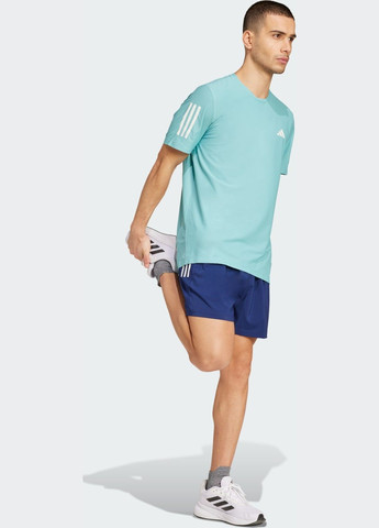 Бирюзовая футболка own the run adidas