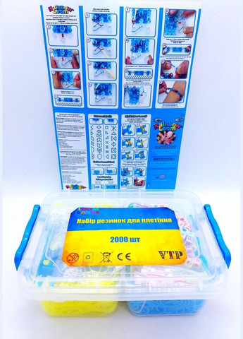 Набор для плетения браслетов из резинок патриотический 2000шт. LOOM BANDS (301593710)