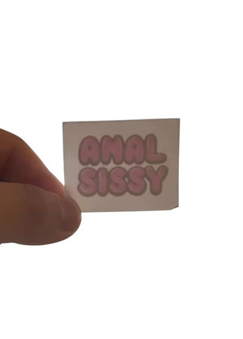 Тимчасове татуювання текст сексуального характеру, перекладна тату для дорослих Anal Sissy No Brand (369656255)