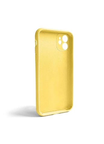 Чехол-накладка для iPhone закрытая камера силиконовый жёлтый No Brand 11 (400876608)