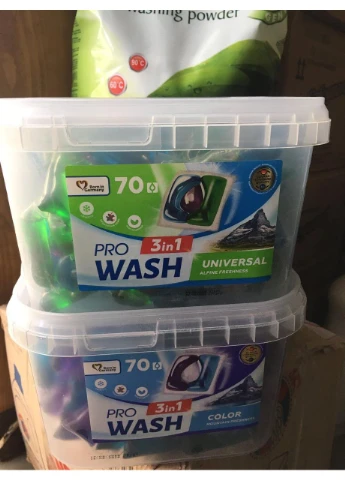 🧼 3в1 — КАПСУЛЫ ДЛЯ СТИРКИ (70 шт) 🇩🇪 Оригинал из Германии! | ❄️ Свежесть гор | 🧺 Pro Wash (400127144)