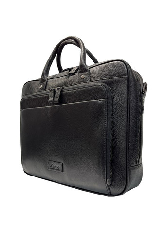 Сумка для документов кожаная черная (Д/Ш/В) 36/8/28 (см) Karya (336377843)