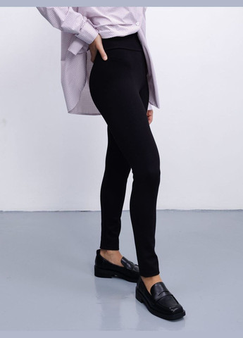 Черные демисезонные женские леггинсы SK