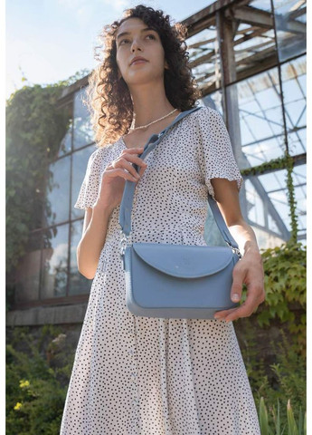 Женская кожаная сумка Molly голубая The Wings (348358723)