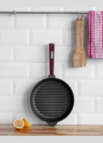 Чугунная сковорода гриль Optima-Bordo 240 х 40 мм Brizoll (322732329)