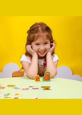 Настольная игра ассоциации "В лесу и на ферме" VT1804-46 (укр) Vladi toys (306436161)