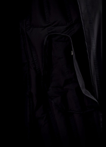 Черный демисезонный Пуховик Basic