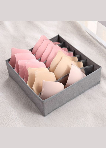 Органайзер 32×32×10 см на 7 відділень для зберігання спідньої білизни Темно ( код: 7SS ) No Brand (331902264)