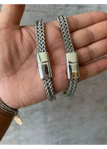 Браслет на руку чоловічий з ювелірної сталі,ланцюжок з магнітною застібкою No Brand (368695241)