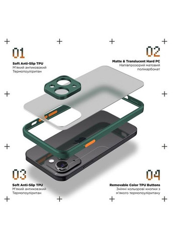 Чехол для мобильного телефона (ARM73372) ArmorStandart Frosted Matte Xiaomi Poco X6 Pro 5G Dark Green (326595958)