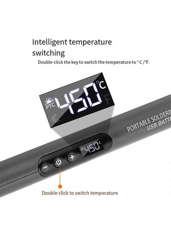 Аккумуляторный паяльник M003 USB 8W + 1 жало No Brand (331639866)