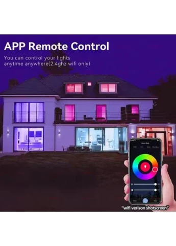 Світлодіодна розумна лампа E27 з Bluetooth 15 Вт RGB лампа з керуванням через Smart Life/Tuya ARS (389933701)