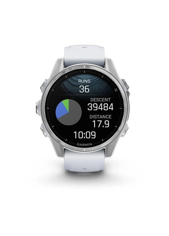 Смарт-годинник Fenix 8 43mm AMOLED Silver with Whitestone Silicone (010-02903-06) Garmin (360401341)