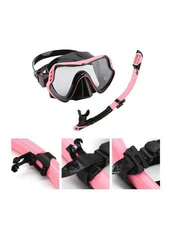 Набір для дайвінгу маска з трубкою Pink No Brand (345701652)