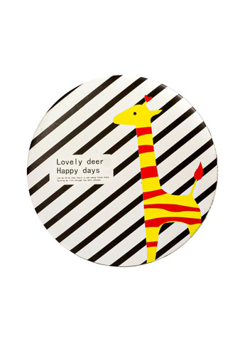 Зеркало карманное косметическое Cosmetic Mirror Lovely deer Happy days двойное круглое Kika (335858538)