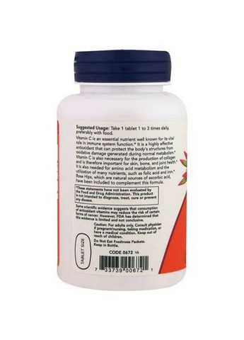 C-500 With Rose Hips 250 Tabs NOW-00672 Now Foods (362419201)