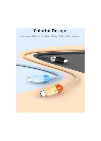 Дата кабель (ek20241) CABLETIME USB-C to USB-C 1.0m PD60W (392046851)