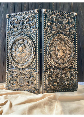 Нарди з дерева "Лев", 60×28×8 см, арт.193010 GrossMeister (295924406)