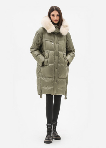 Оливковый (хаки) зимний Пуховик Vo-tarun