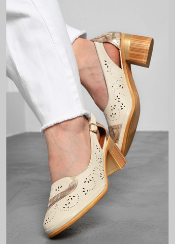 Туфлі жіночі бежевого кольору Let's Shop (290255270)