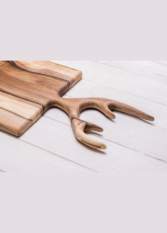 Доска ореховая «Рога» M Досточка с лого на подарок EcoWalnut (295266098)