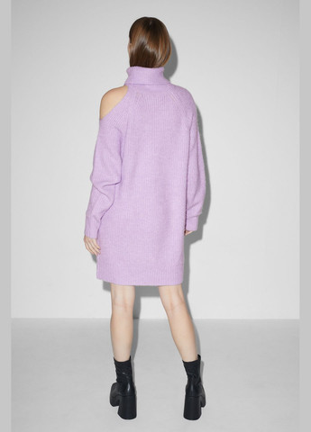 Лілова кежуал в'язане плаття C&A однотонна
