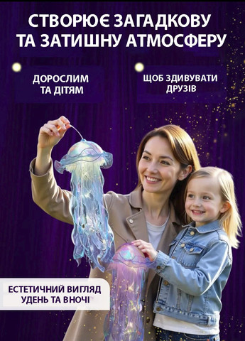 Набор подвесной ночник 5шт. "Медуза" на батарейках 113 светильник для дома и сада с эффектом движения медузы and (353495384)