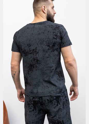 Чорна футболка з абстрактної сітки coolmax з коротким рукавом TOTALFIT