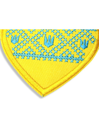 Аппликация для одежды нашивка Украинское Сердце с вышитым орнаментом №3/6х6см FROM FACTORY APURK3 (336947675)