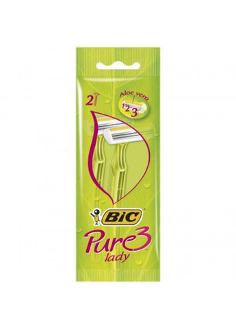 Бритва (3086123221642) Bic pure 3 lady 2 шт. (268143615)