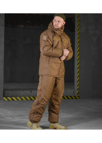Зимовий чоловічий костюм Oblivion (куртка та штани) Level 7 Койот (розмір L-XL) No Brand