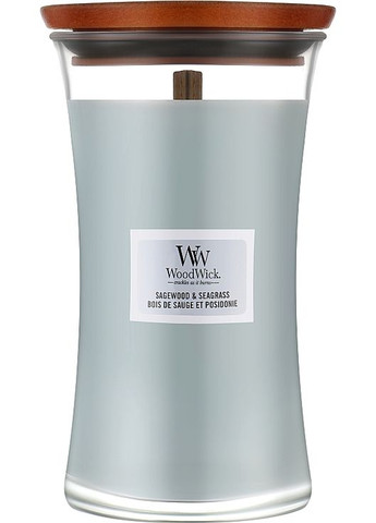 Ароматична свічка Sagewood & Seagrass Candle 610g (1177126-147539) WoodWick (368601656)